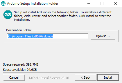 Arduino Install Directory