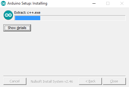 Arduino Install Progress